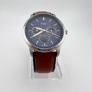 Fossil Neutra Men's Chronograph Watch with Genuine Leather Band